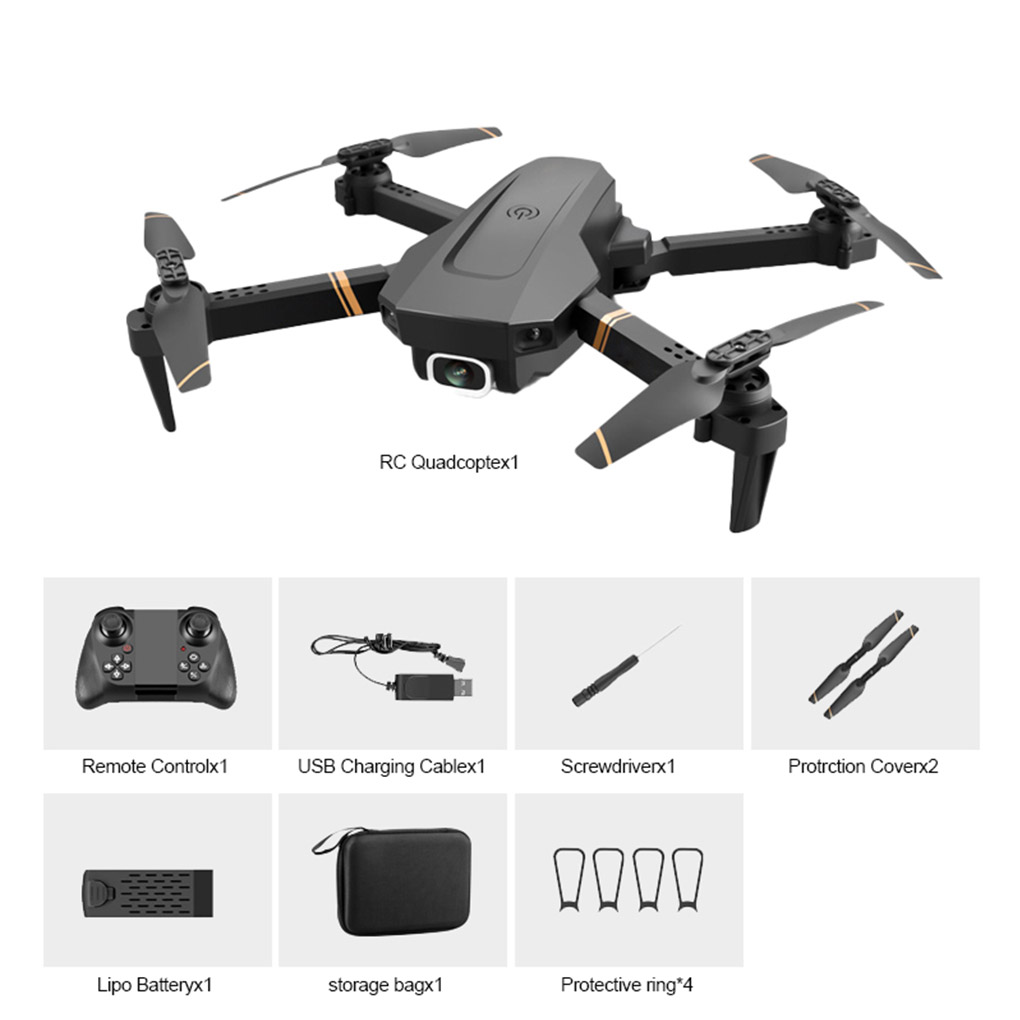 2021 new V4 Rc Drone 4k HD Wide Angle Camera 1080P WiFi Drone Dual Camera - Picture 9 of 10