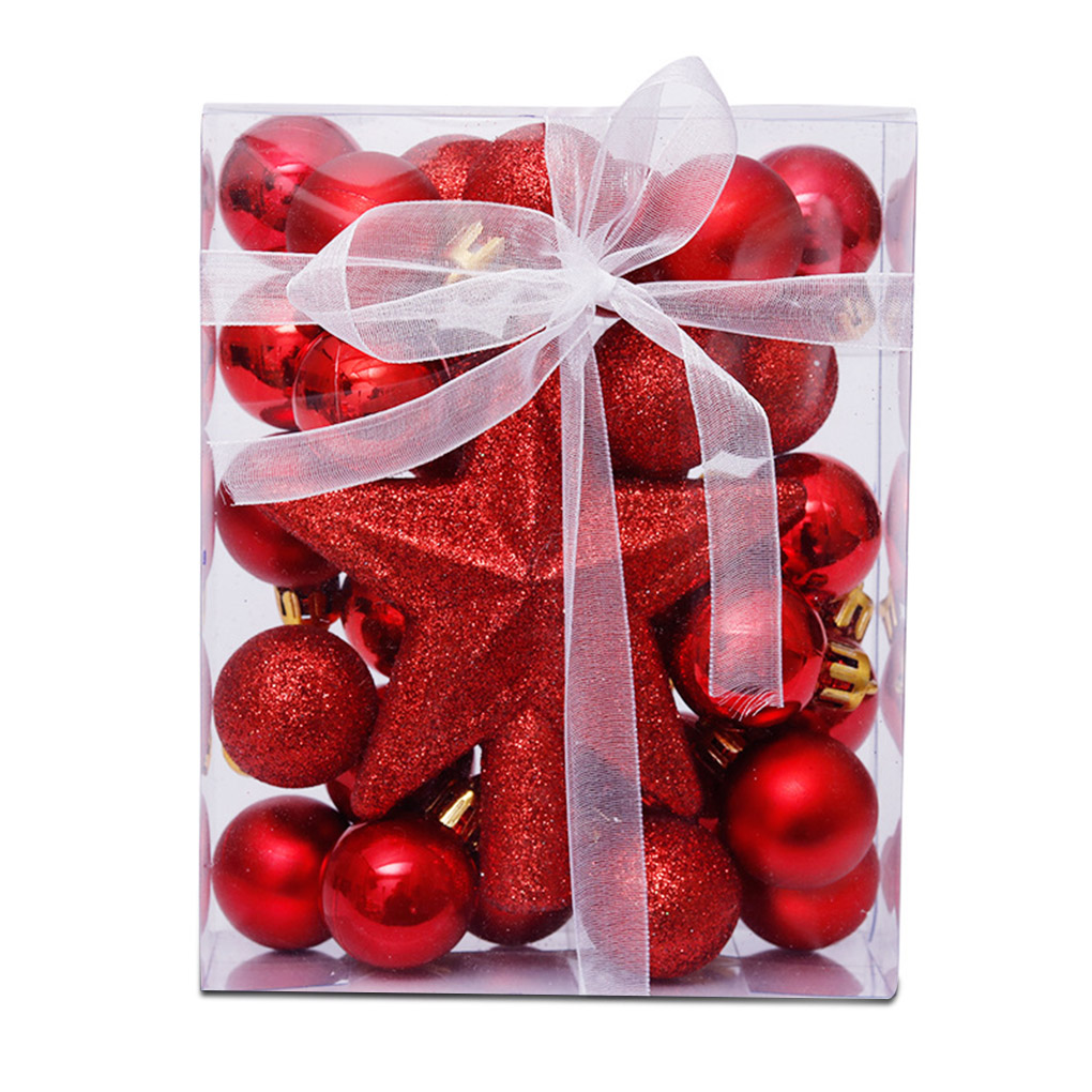 Hot Sale 30pcs Christmas Tree Pendants Decorative Hanging Christmas Baubles