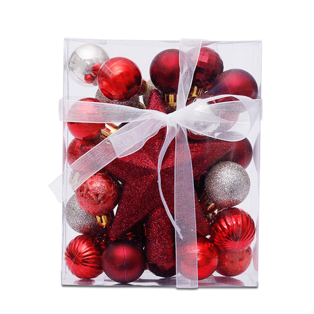 Hot Sale 30pcs Christmas Tree Pendants Decorative Hanging Christmas Baubles