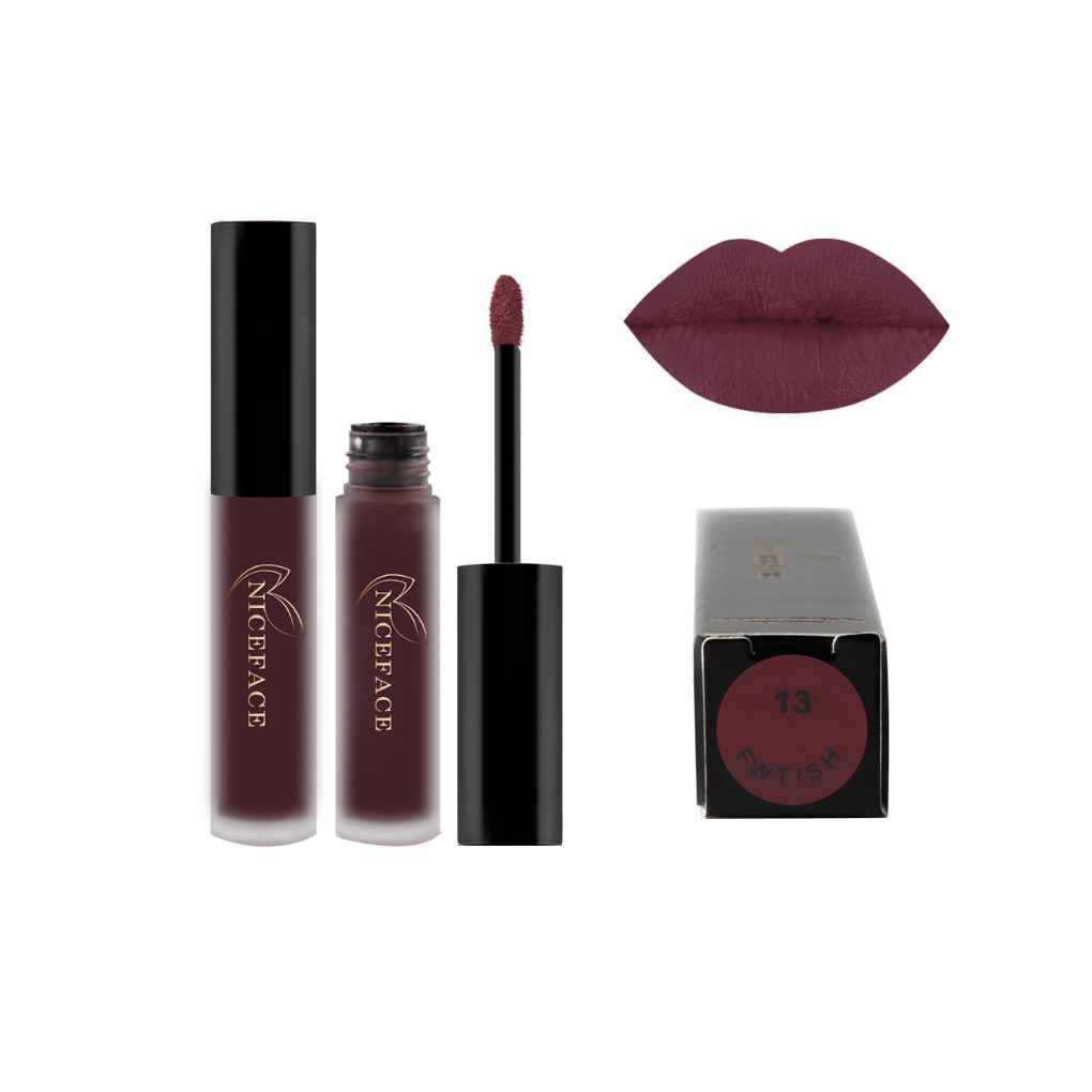 1/2/3 NICEFACE 26 Colors Lip Gloss Waterproof Matt Matte Long Lasting Lips - Picture 23 of 27