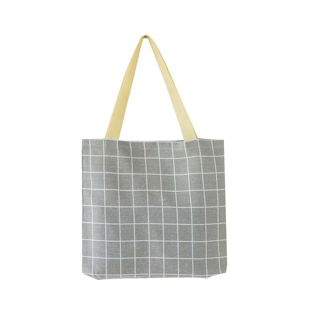 Women Plaid Stripe Flower Print Shoulder Bags Printing Casual Shopping Tote - Picture 10 of 14