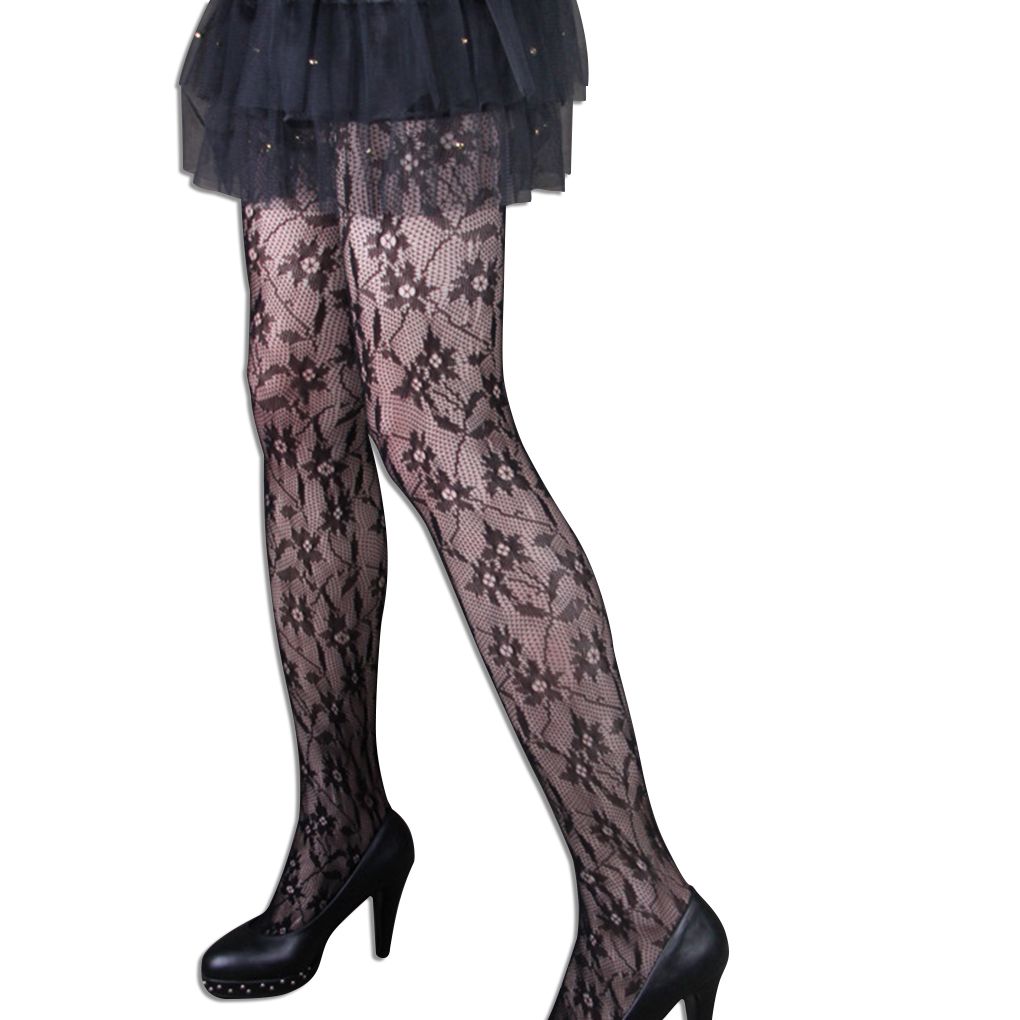 1/2/3 Womens Mesh Flower Pattern Stockings Lace Hollow Pantyhose Tights - Picture 35 of 37