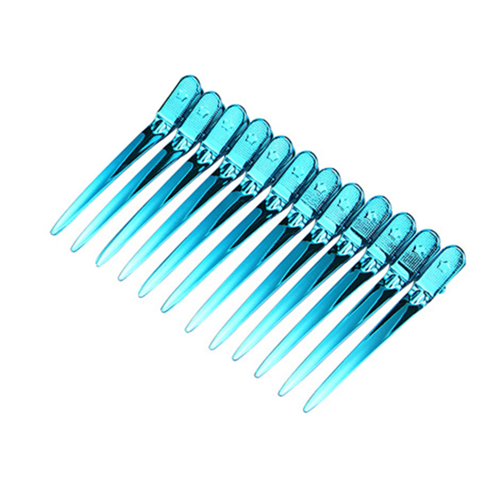 12pcs/set Hairdressing Salon Hair Grip Clips Sectioning Barrettes Hairdresser - Picture 10 of 10