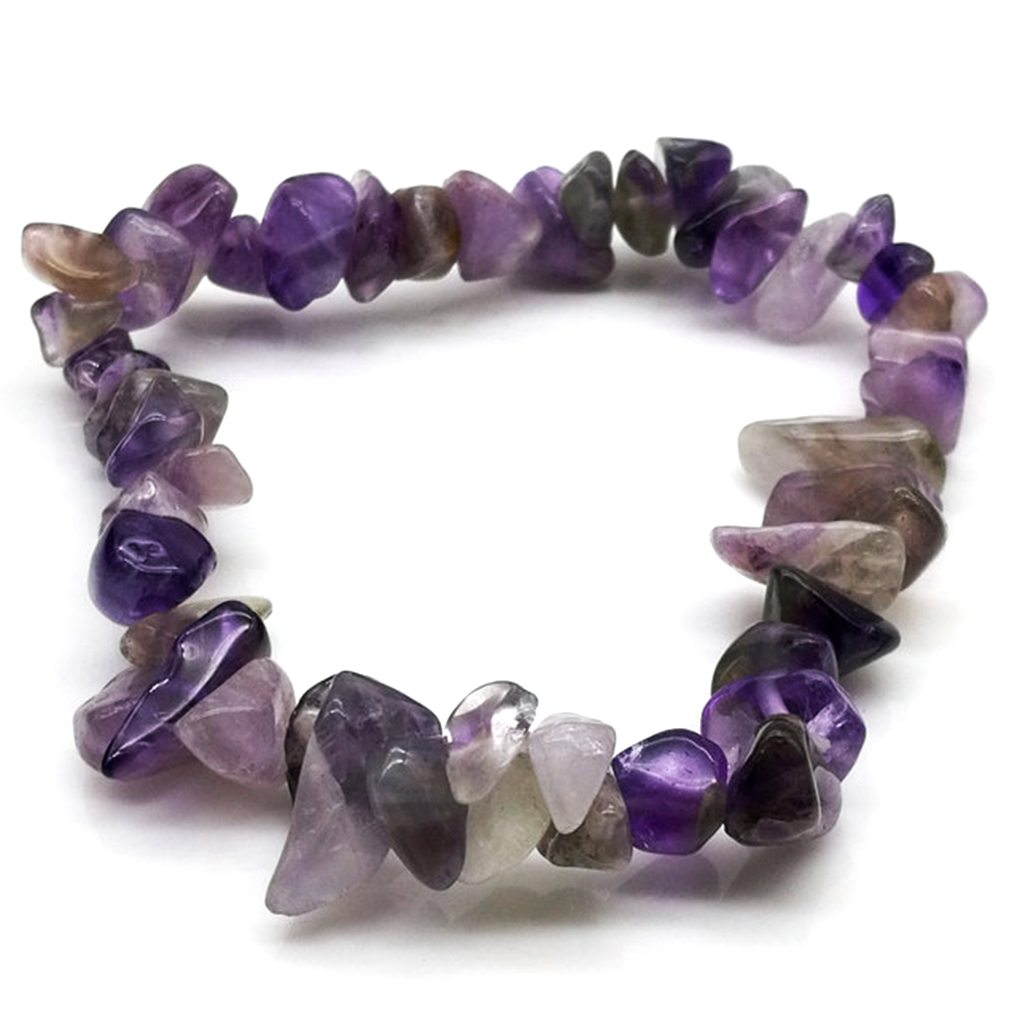 Jewelry Crystal Wristband Strand Handmade Natural Stone Bracelet Beaded Gravel - Picture 14 of 19