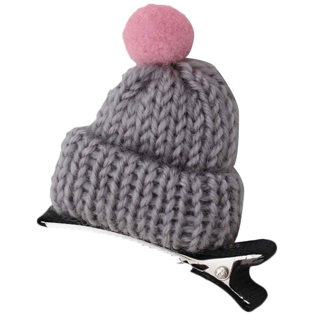 1/2/3 Cap Shaped Hat Hair Clips Hair Accessories Head Wear Knitted Hairpins - Picture 22 of 24