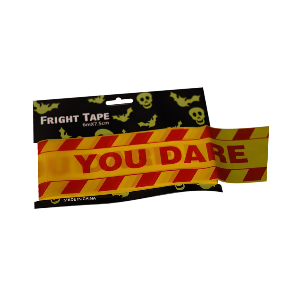 Fright Tape Halloween Decoration Fright Plastic Halloween Caution Banner - Picture 11 of 12