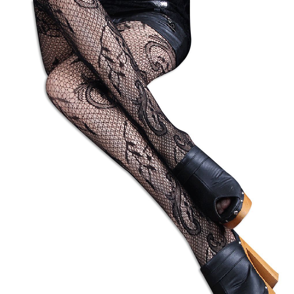 1/2/3 Womens Mesh Flower Pattern Stockings Lace Hollow Pantyhose Tights - Picture 34 of 37