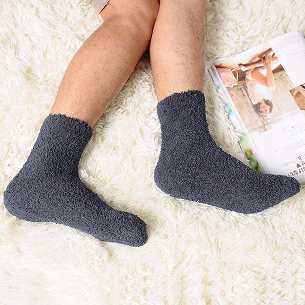 Extremely Cozy Cashmere Socks Men Women Winter Warm Sleep Bed Floor Home Fluffy - Picture 10 of 10