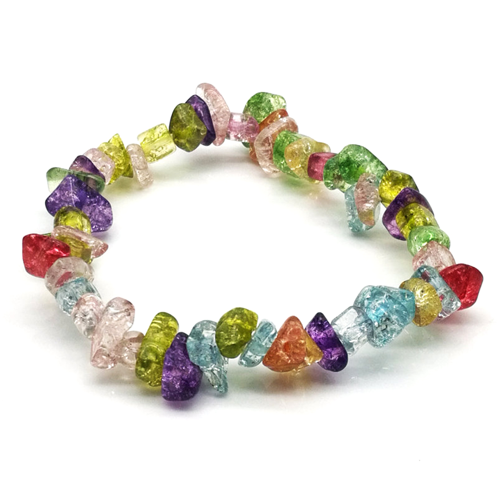 Jewelry Crystal Wristband Strand Handmade Natural Stone Bracelet Beaded Gravel - Picture 16 of 19