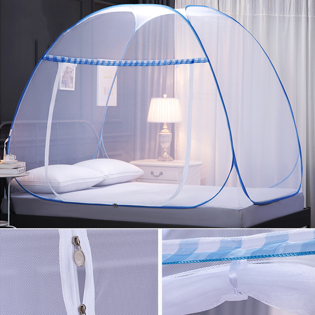Foldable 3 Door Mongolian Yurt Mosquito Net Dome Mosquito Net Ceiling Hanging - Picture 6 of 11