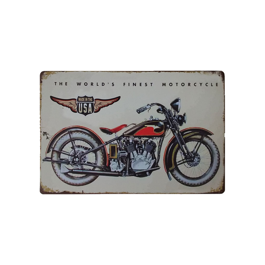 Vintage Retro Iron Wall Decors Car Motorcycle Poster Sign Plaque Home Livingroom - Picture 10 of 23