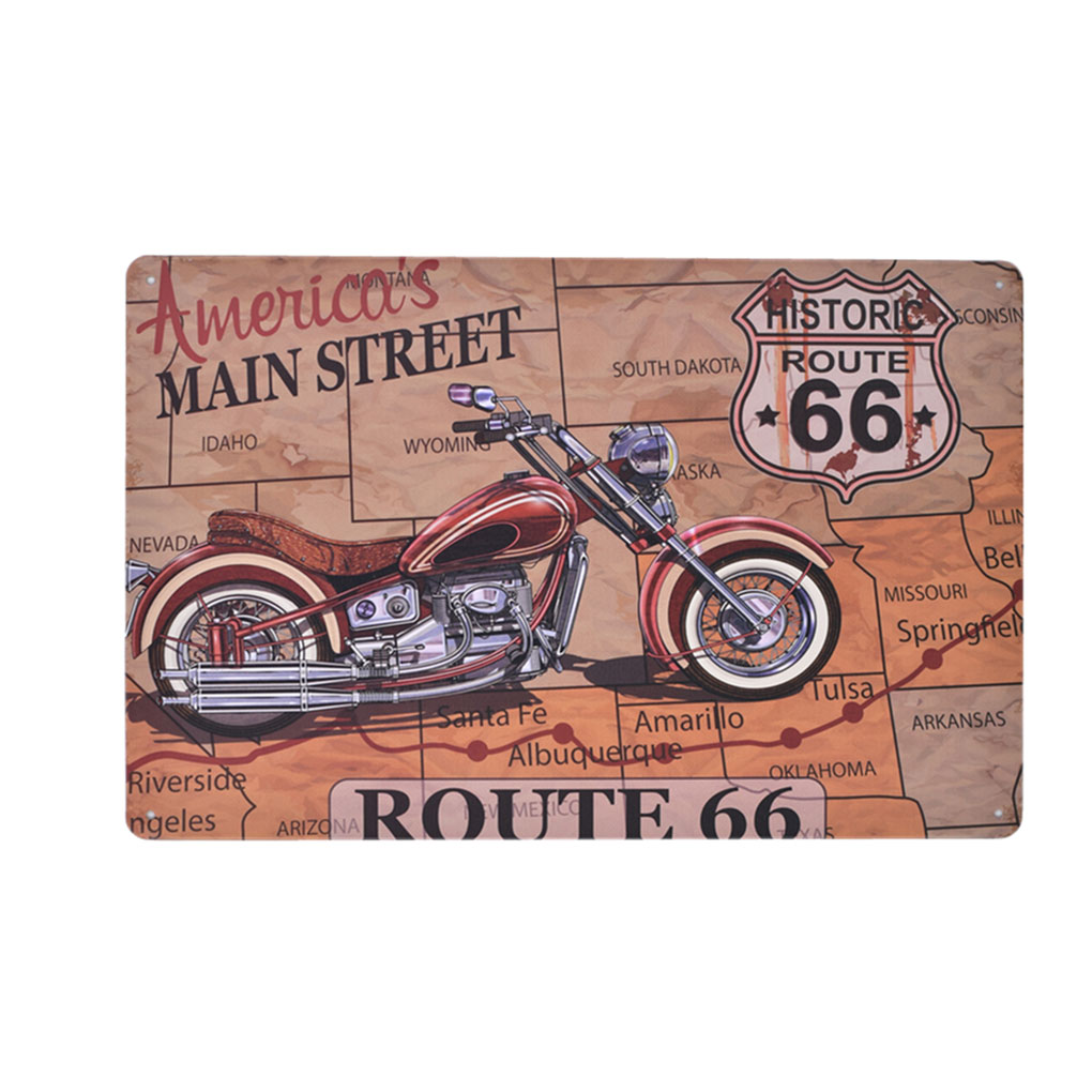 Vintage Retro Iron Wall Decors Car Motorcycle Poster Sign Plaque Home Livingroom - Picture 19 of 23