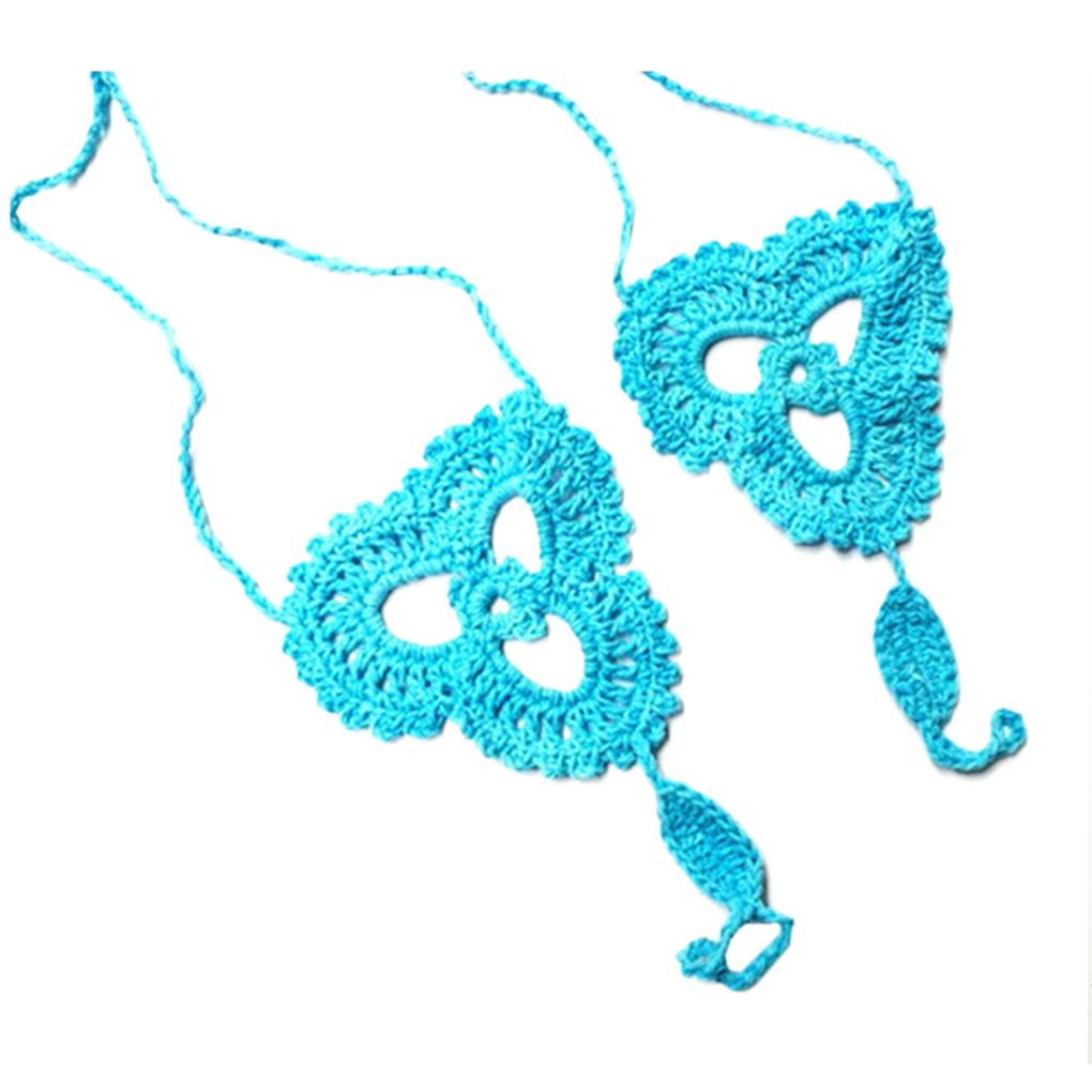 Fashion Cotton Foot Jewelry Anklet Bracelet Ankle Chain Barefoot Sandals Crochet - Picture 10 of 16