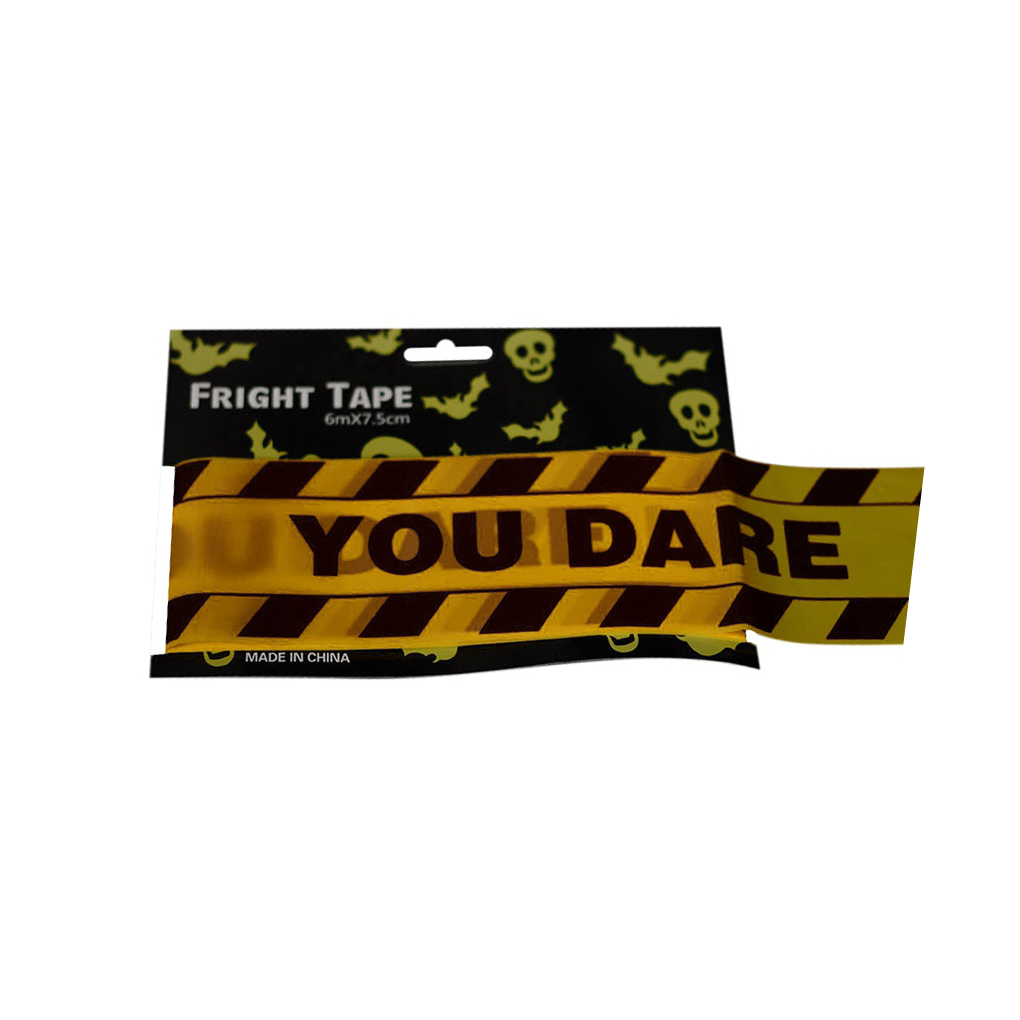 Fright Tape Halloween Decoration Fright Plastic Halloween Caution Banner - Picture 12 of 12
