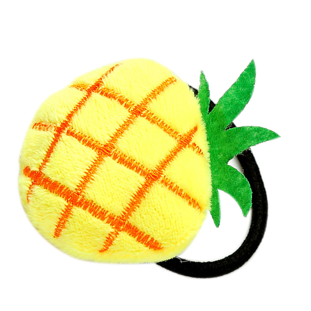 Kids Girls Headdress Lovely Children Women Cartoon Hair Rope Tie Plush Fruit - Picture 7 of 15