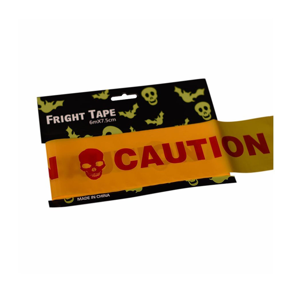 Fright Tape Halloween Decoration Fright Plastic Halloween Caution Banner - Picture 9 of 12
