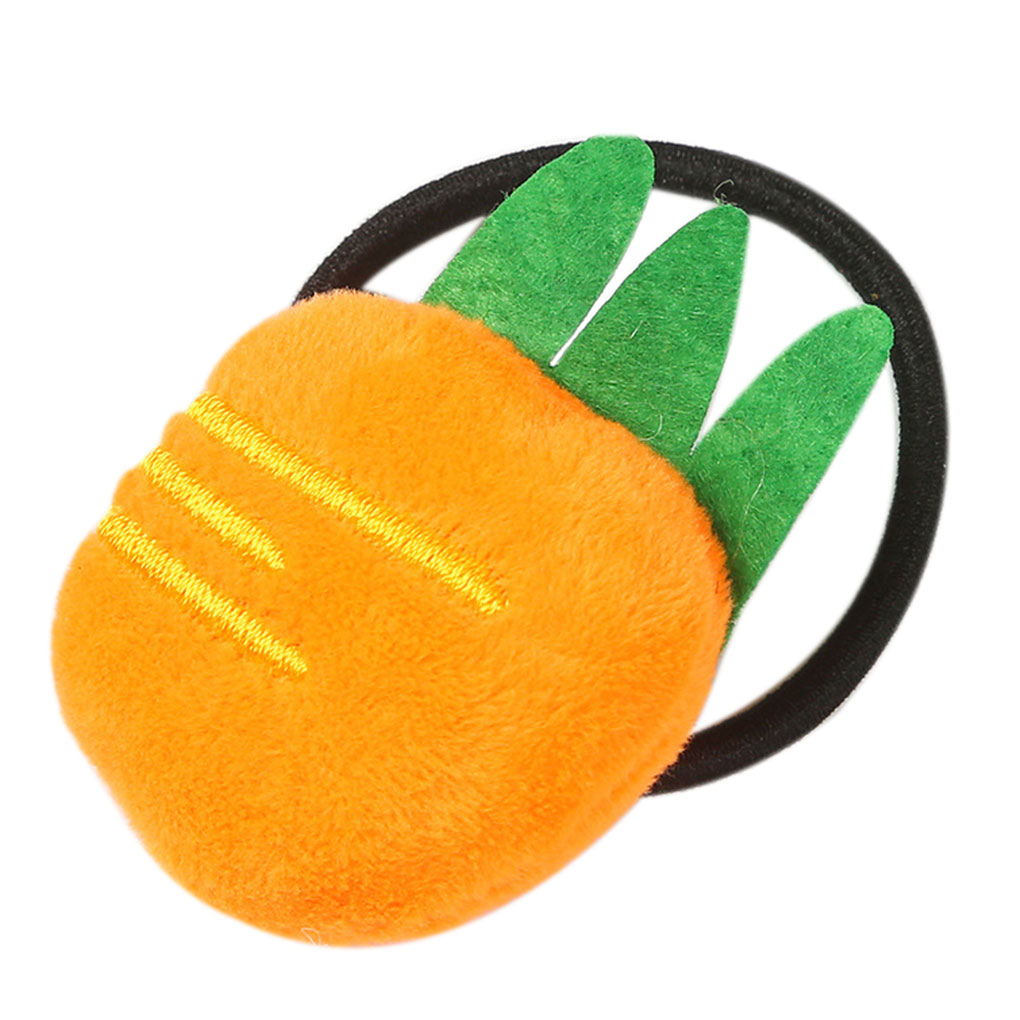 Kids Girls Headdress Lovely Children Women Cartoon Hair Rope Tie Plush Fruit - Picture 14 of 15