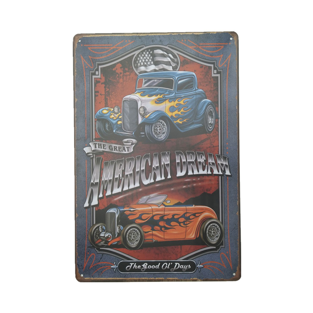 Vintage Retro Iron Wall Decors Car Motorcycle Poster Sign Plaque Home Livingroom - Picture 17 of 23