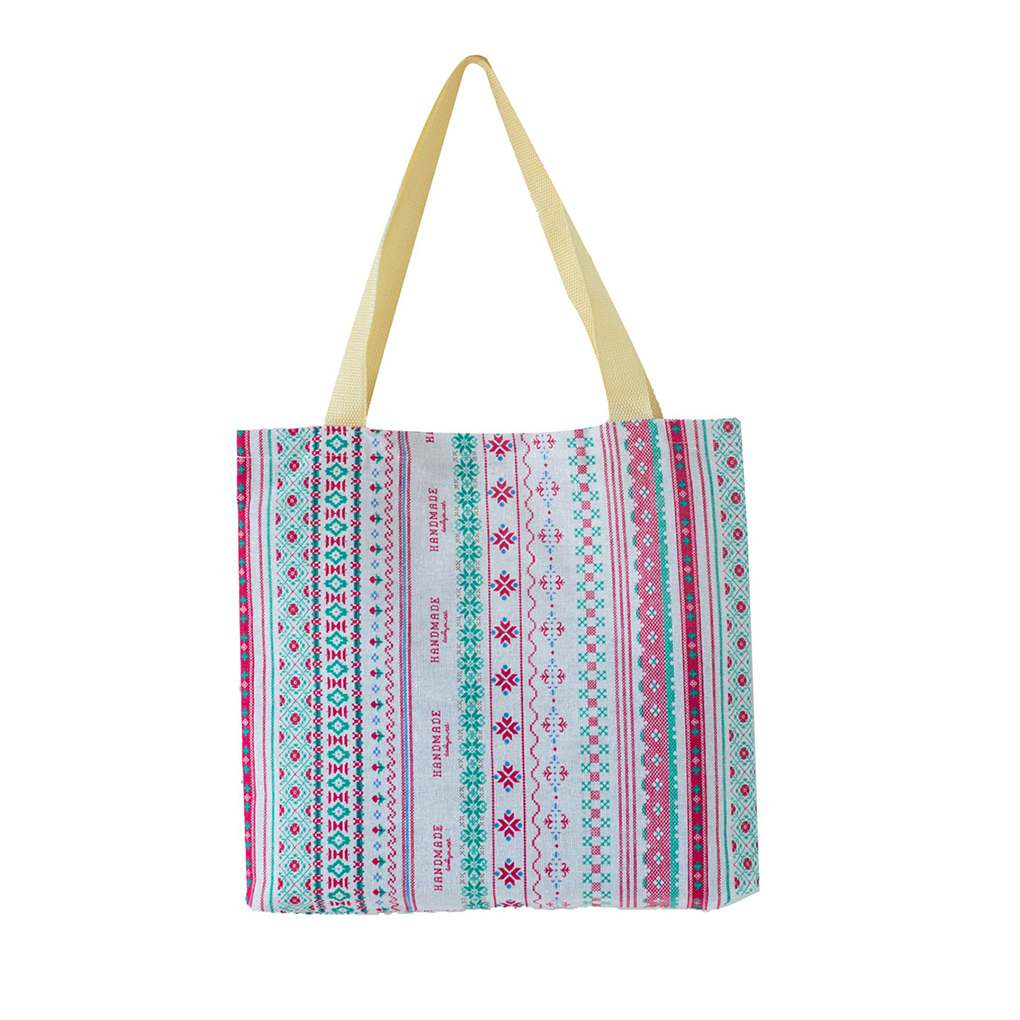 Women Plaid Stripe Flower Print Shoulder Bags Printing Casual Shopping Tote - Picture 13 of 14