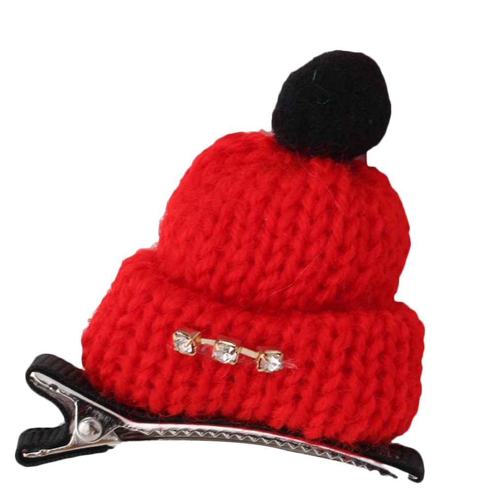 1/2/3 Cap Shaped Hat Hair Clips Hair Accessories Head Wear Knitted Hairpins - Picture 21 of 24