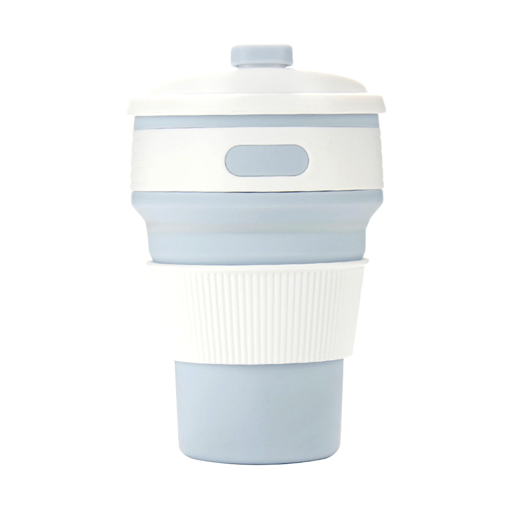 350ml Collapsible Silicone Travel Coffee Tea Mug Outdoor Camping Folding Cup - Bild 14 von 16
