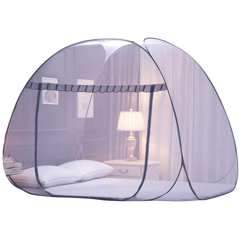 Foldable 3 Door Mongolian Yurt Mosquito Net Dome Mosquito Net Ceiling Hanging - Picture 1 of 11