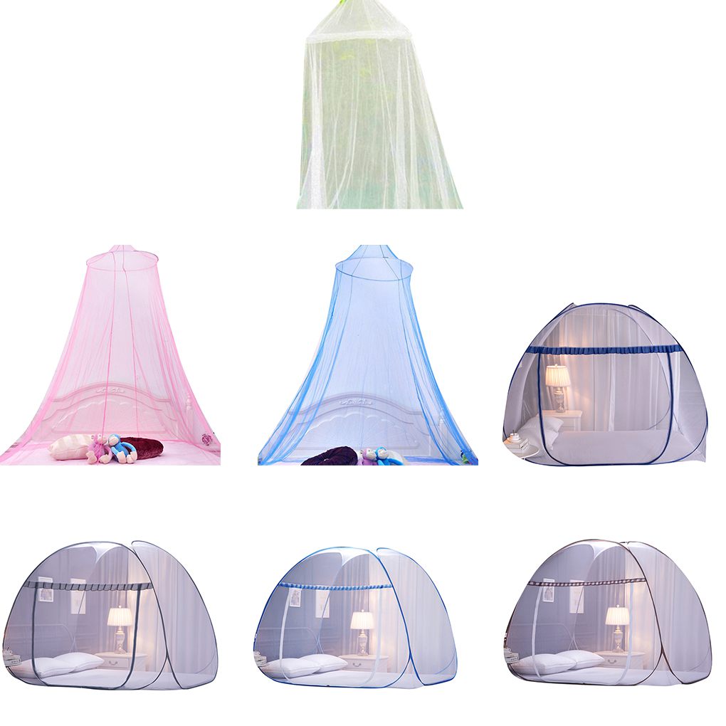 Foldable 3 Door Mongolian Yurt Mosquito Net Dome Mosquito Net Ceiling Hanging - Picture 7 of 11