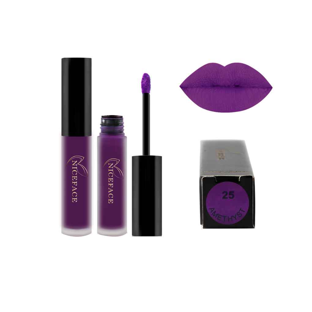 1/2/3 NICEFACE 26 Colors Lip Gloss Waterproof Matt Matte Long Lasting Lips - Picture 27 of 27