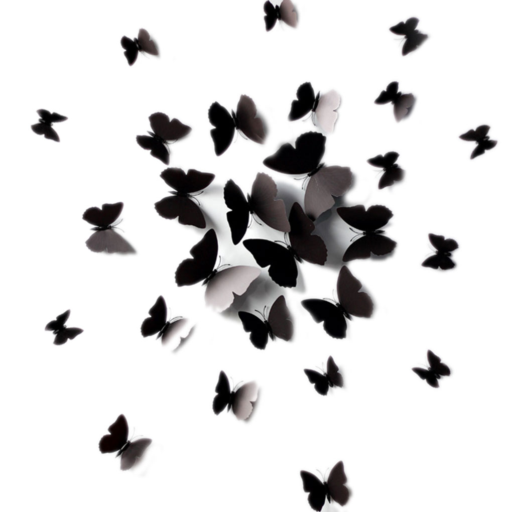 1/2/3 12pcs 3D Lifelike Butterfly Wall Stickers Wedding Decoration - Picture 17 of 19