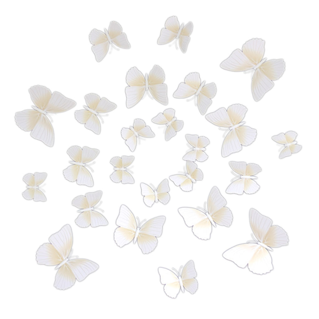 1/2/3 12pcs 3D Lifelike Butterfly Wall Stickers Wedding Decoration - Picture 18 of 19