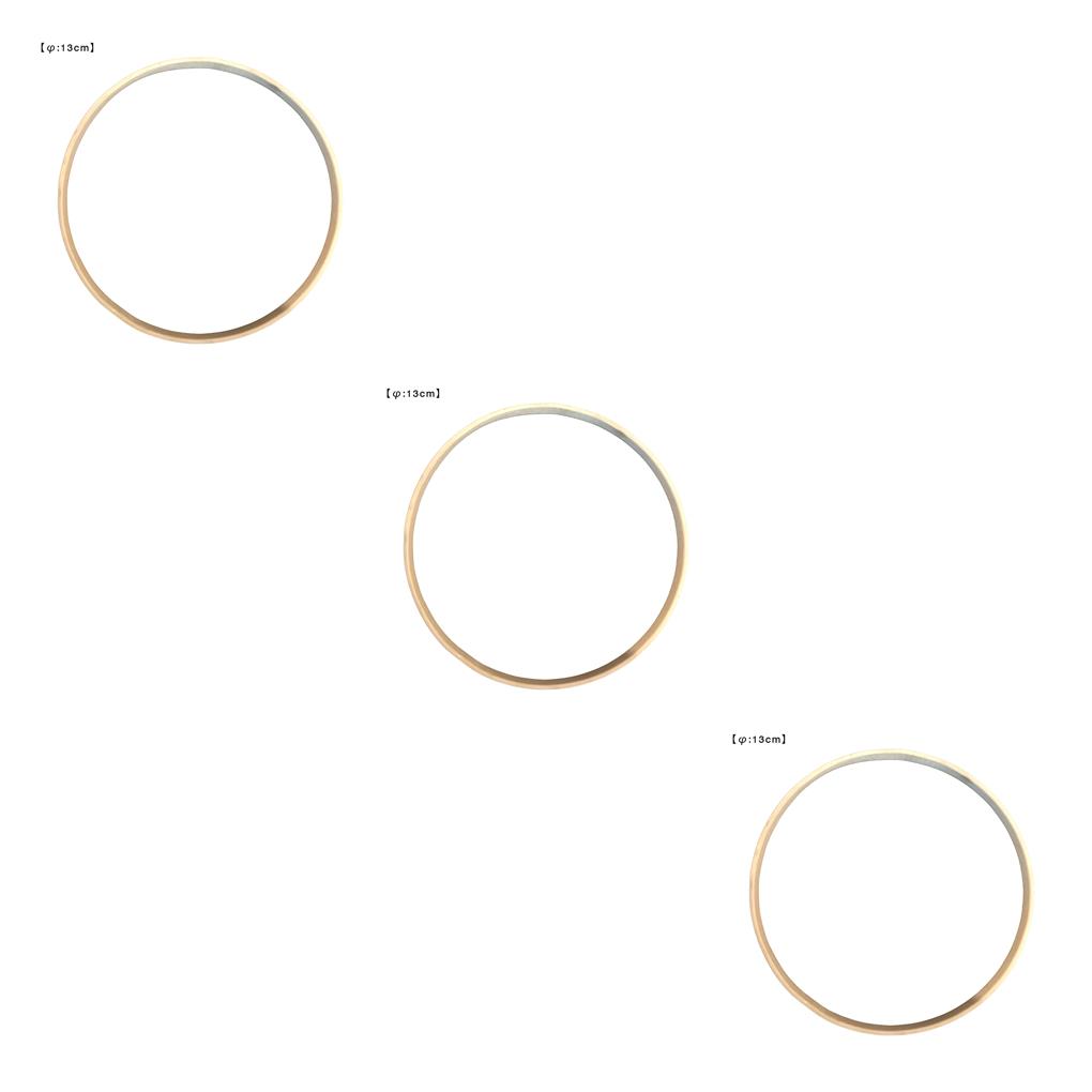 1/2/3 Carillon éolien en bambou à faire soi-même, cercle d'éventail, - Imagen 12 de 18