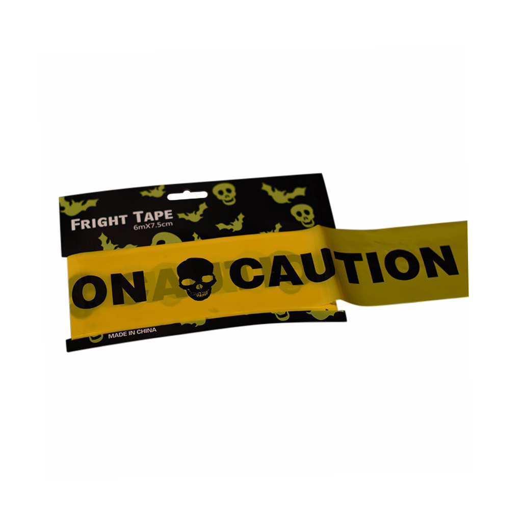 Fright Tape Halloween Decoration Fright Plastic Halloween Caution Banner - Picture 10 of 12
