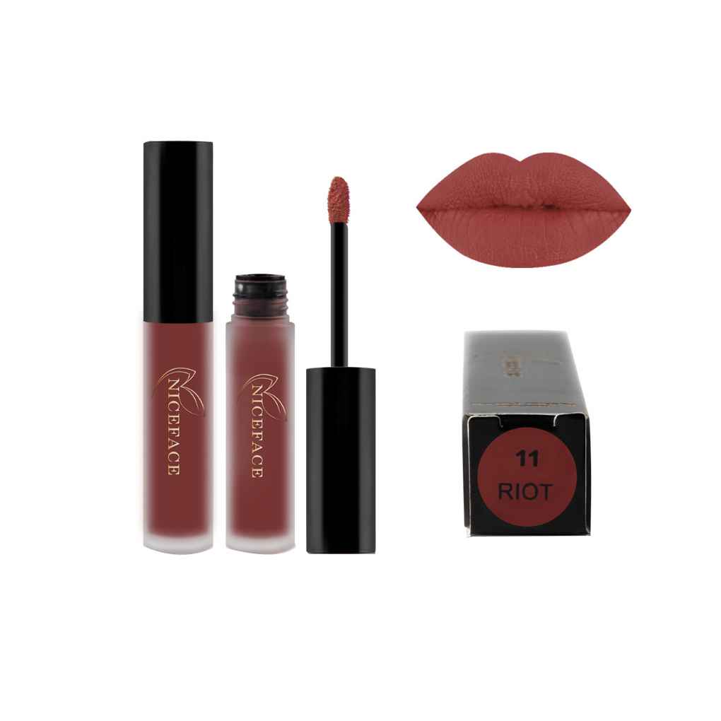 1/2/3 NICEFACE 26 Colors Lip Gloss Waterproof Matt Matte Long Lasting Lips - Picture 22 of 27