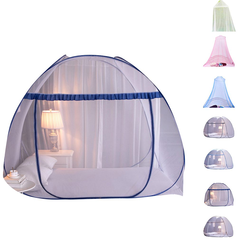 Foldable 3 Door Mongolian Yurt Mosquito Net Dome Mosquito Net Ceiling Hanging - Picture 2 of 11