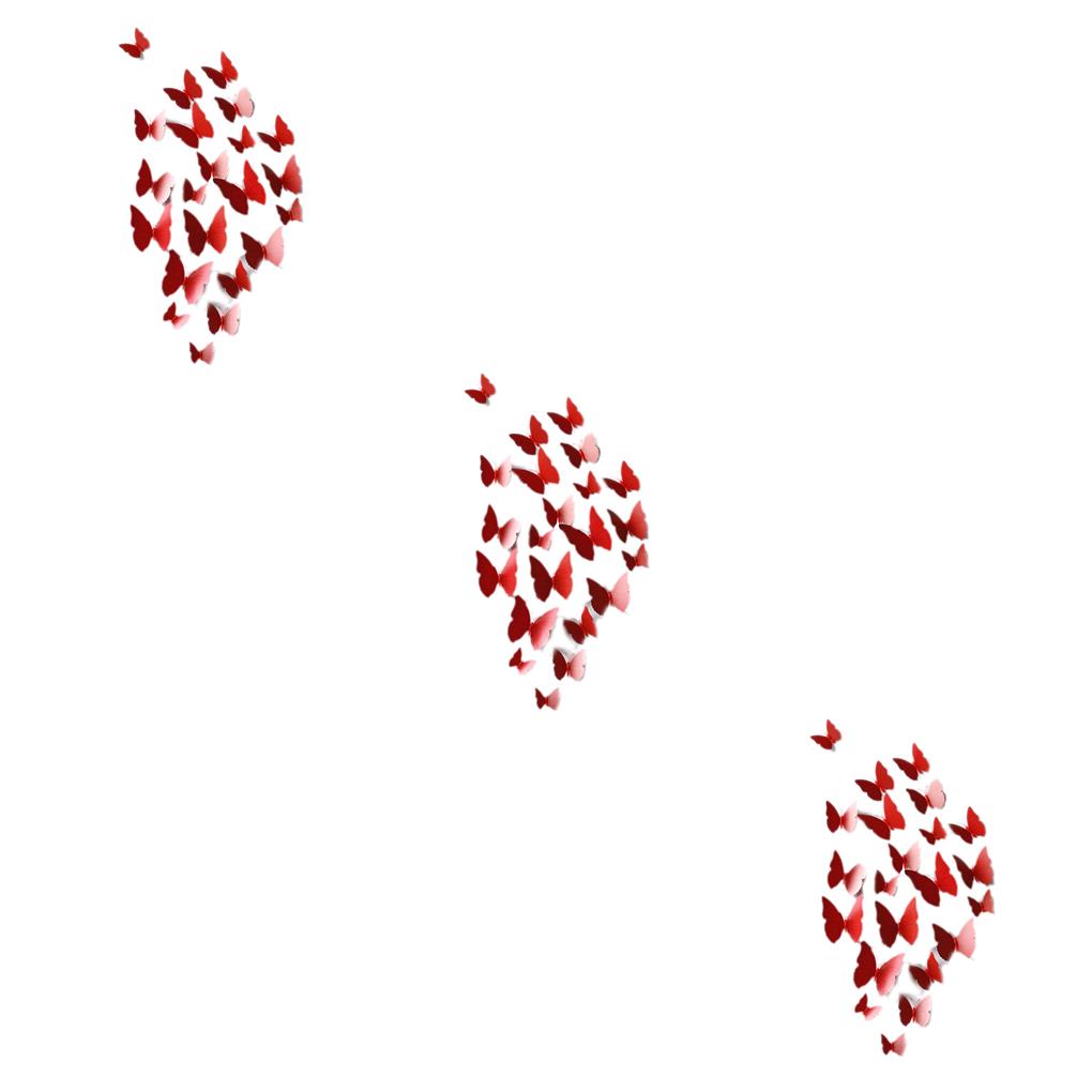 1/2/3 12pcs 3D Lifelike Butterfly Wall Stickers Wedding Decoration - Picture 14 of 19
