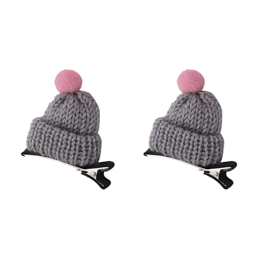 1/2/3 Cap Shaped Hat Hair Clips Hair Accessories Head Wear Knitted Hairpins - Picture 20 of 24