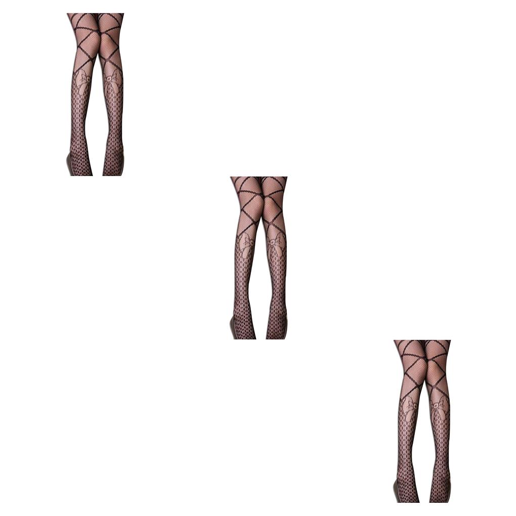 1/2/3 Womens Mesh Flower Pattern Stockings Lace Hollow Pantyhose Tights - Picture 11 of 37
