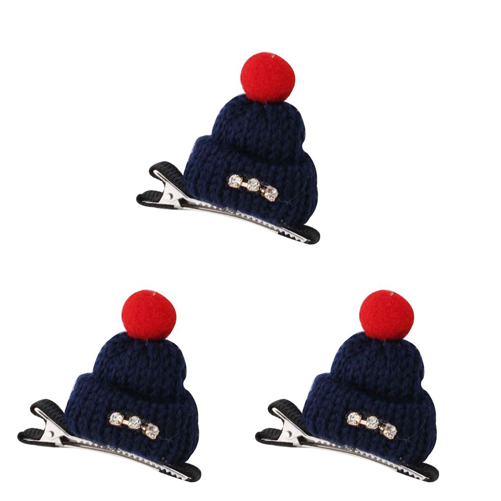1/2/3 Cap Shaped Hat Hair Clips Hair Accessories Head Wear Knitted Hairpins - Picture 14 of 24
