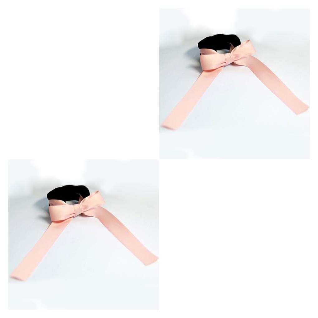 1/2/3 Women Meatball Head Bowknot Hair Band Sponge Cloth Fabric Hair Rope - Picture 5 of 9