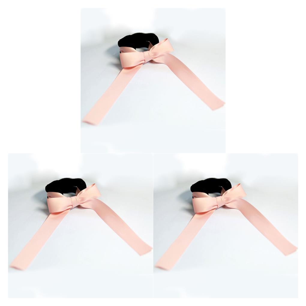 1/2/3 Women Meatball Head Bowknot Hair Band Sponge Cloth Fabric Hair Rope - Picture 6 of 9