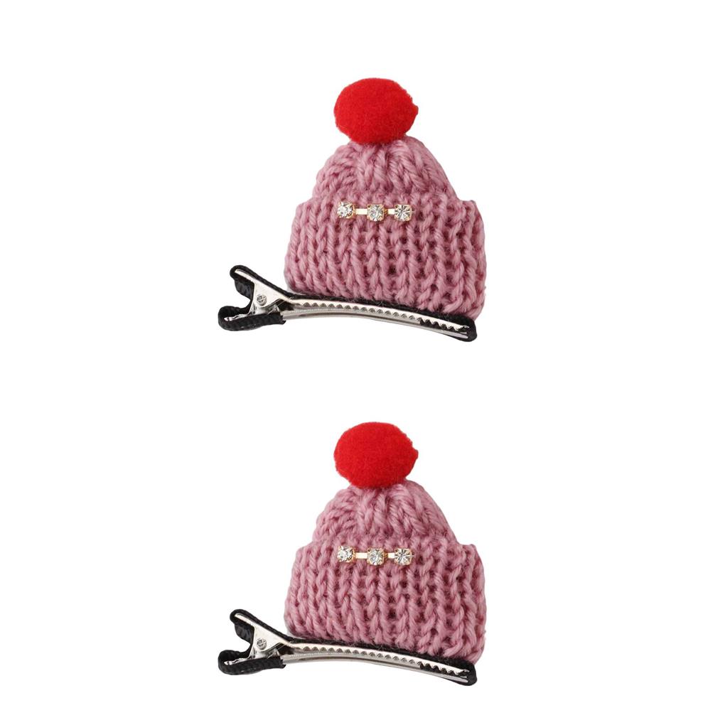 1/2/3 Cap Shaped Hat Hair Clips Hair Accessories Head Wear Knitted Hairpins - Picture 15 of 24