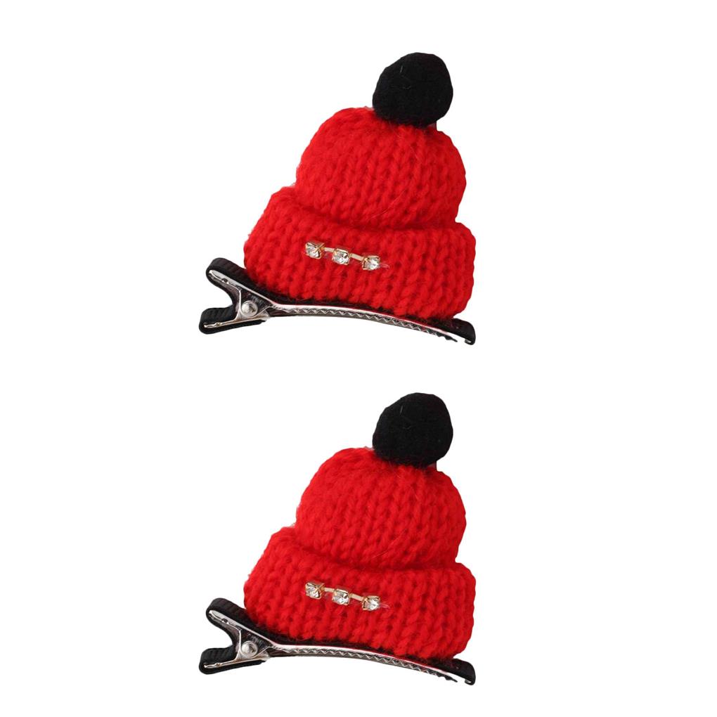 1/2/3 Cap Shaped Hat Hair Clips Hair Accessories Head Wear Knitted Hairpins - Picture 18 of 24