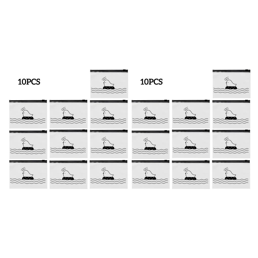 1/2/3 10 Pieces Zipper Storage Bags Portable Pocket Socks Packaging Travelling - Picture 15 of 18