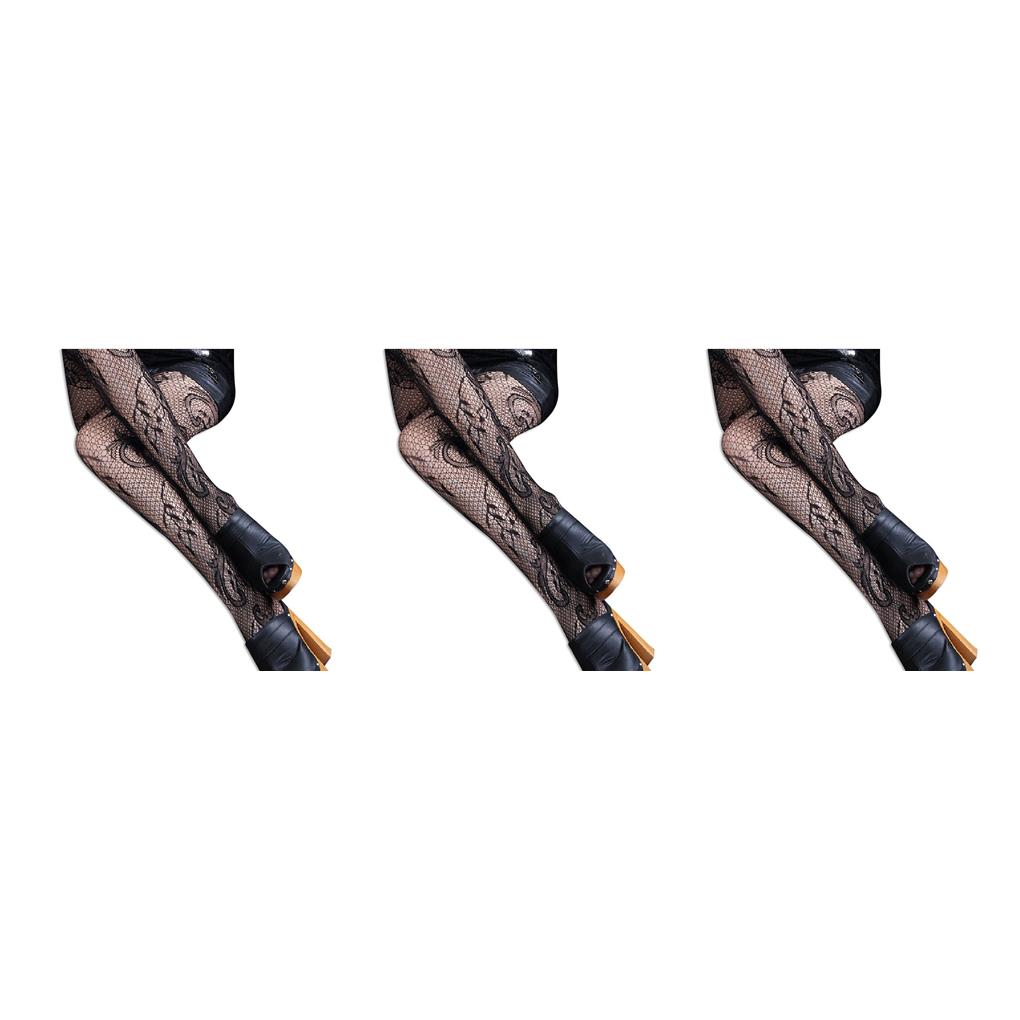 1/2/3 Womens Mesh Flower Pattern Stockings Lace Hollow Pantyhose Tights - Picture 26 of 37