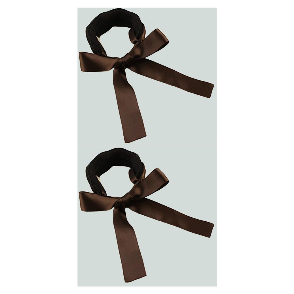 1/2/3 Women Meatball Head Bowknot Hair Band Sponge Cloth Fabric Hair Rope - Picture 7 of 9