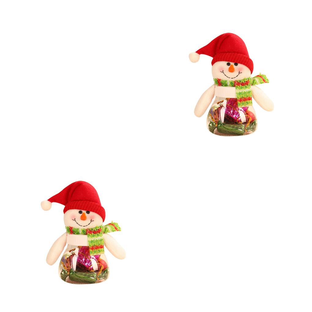 1/2/3 Kids Christmas Candy Jar Cartoon Xmas Themed Sugar Bottle for Sweet Box - Picture 10 of 12