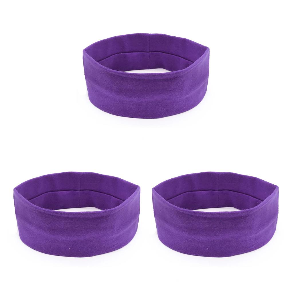 1/2/3 Yoga Running Headband Hair Ties Assorted Colors for Tennis Basketball - Picture 52 of 75