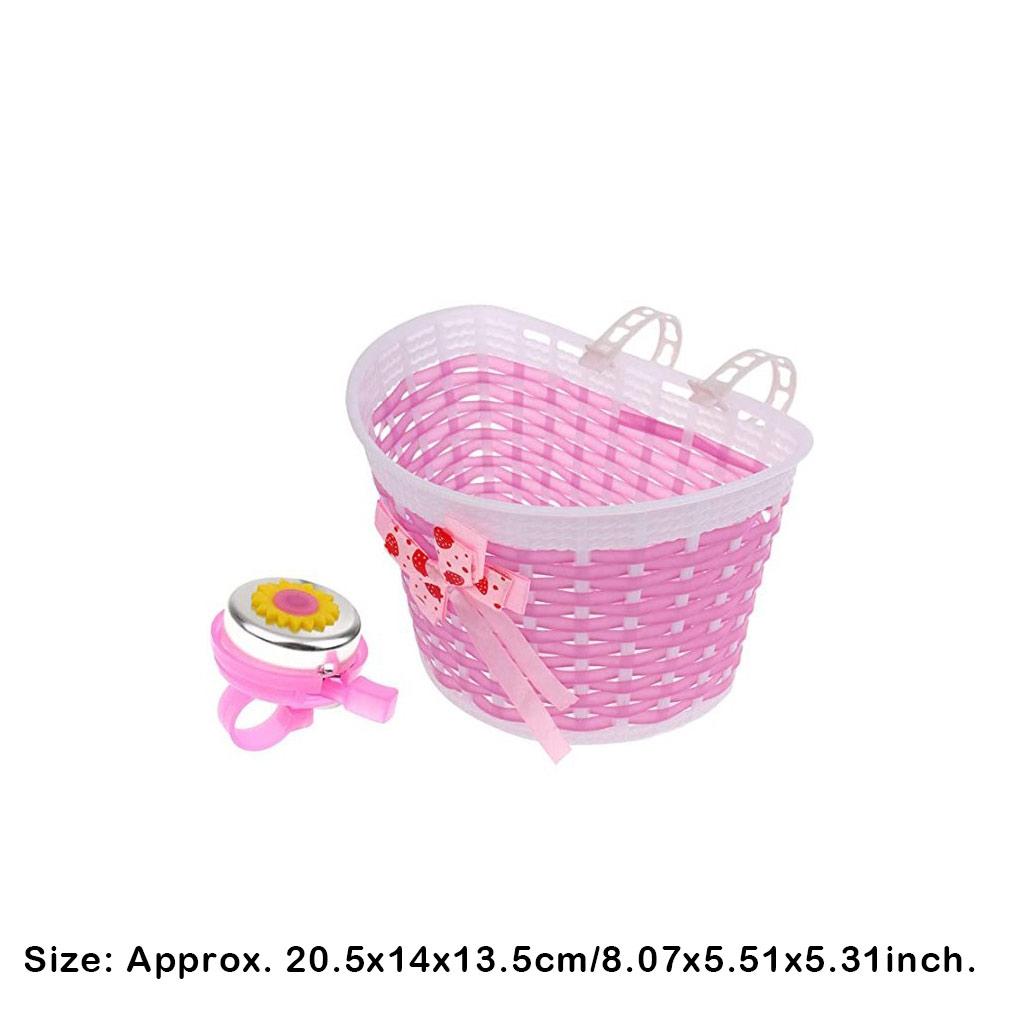 Description Picture 5 of itemPlastic Children Bicycles Basket Detachable Colorful Lovely Replacement Outdoor Cycle Holder Accessories with Bell
