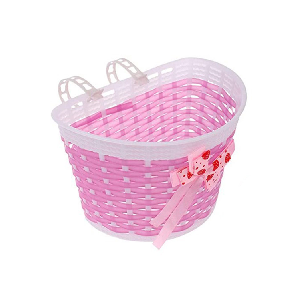 Description Picture 2 of itemPlastic Children Bicycles Basket Detachable Colorful Lovely Replacement Outdoor Cycle Holder Accessories with Bell