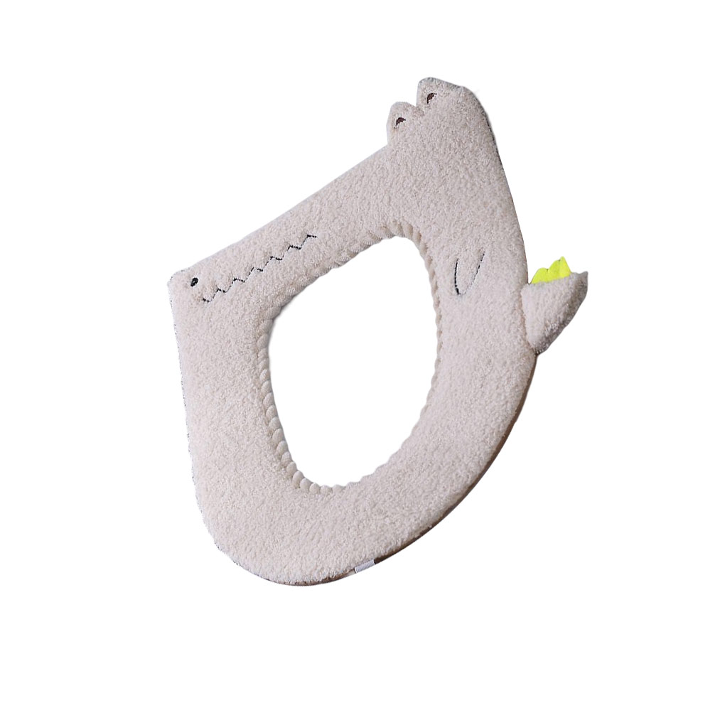 Toilet Seat Winter Warmer Self-adhesive Strap Toilets Cover Lavatory Supplies